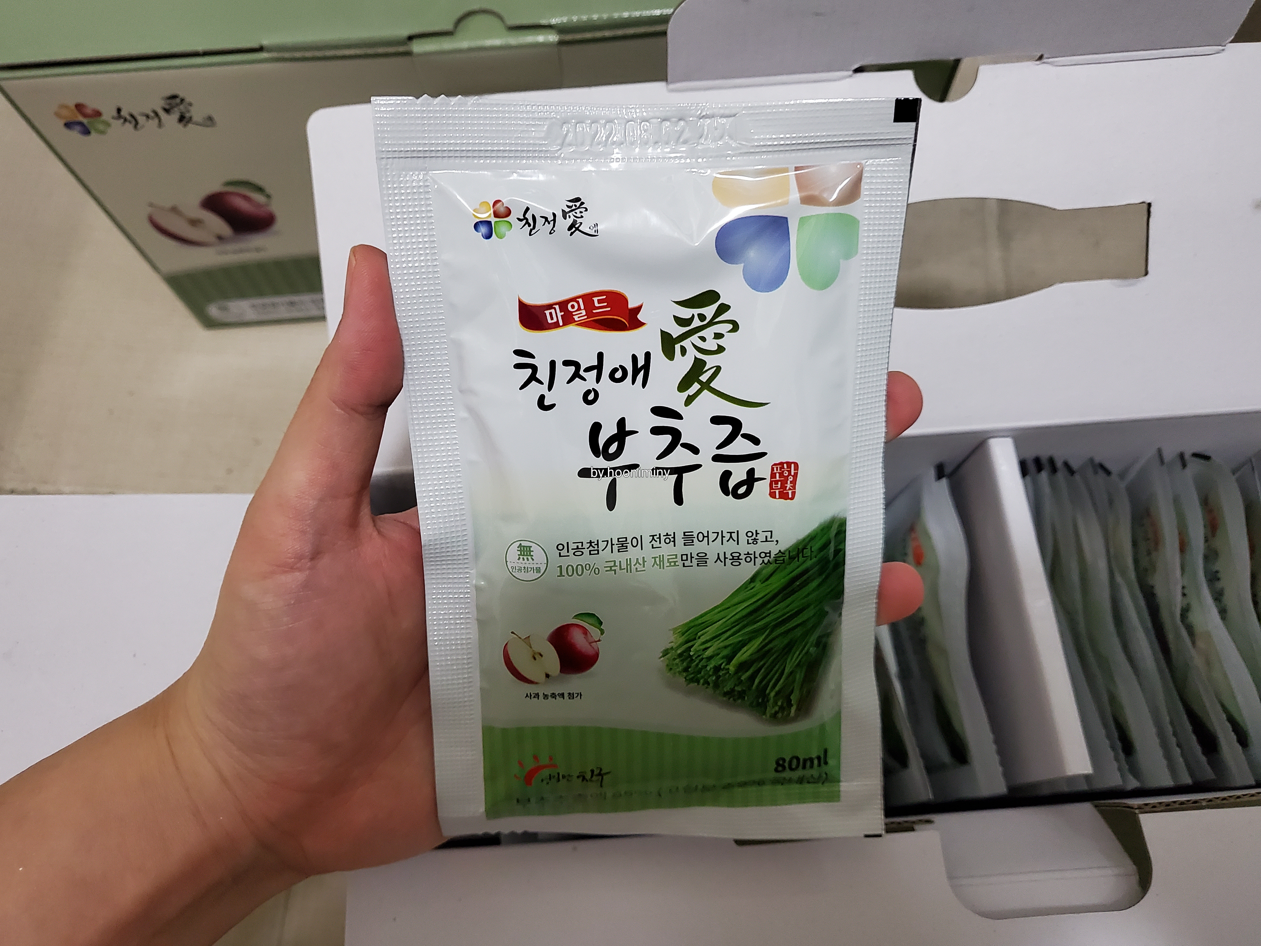  부추즙 사과,대추 첨가 '친정애 부추즙' 추천_ 복용법/정자에 좋은 음식/부모님 선물