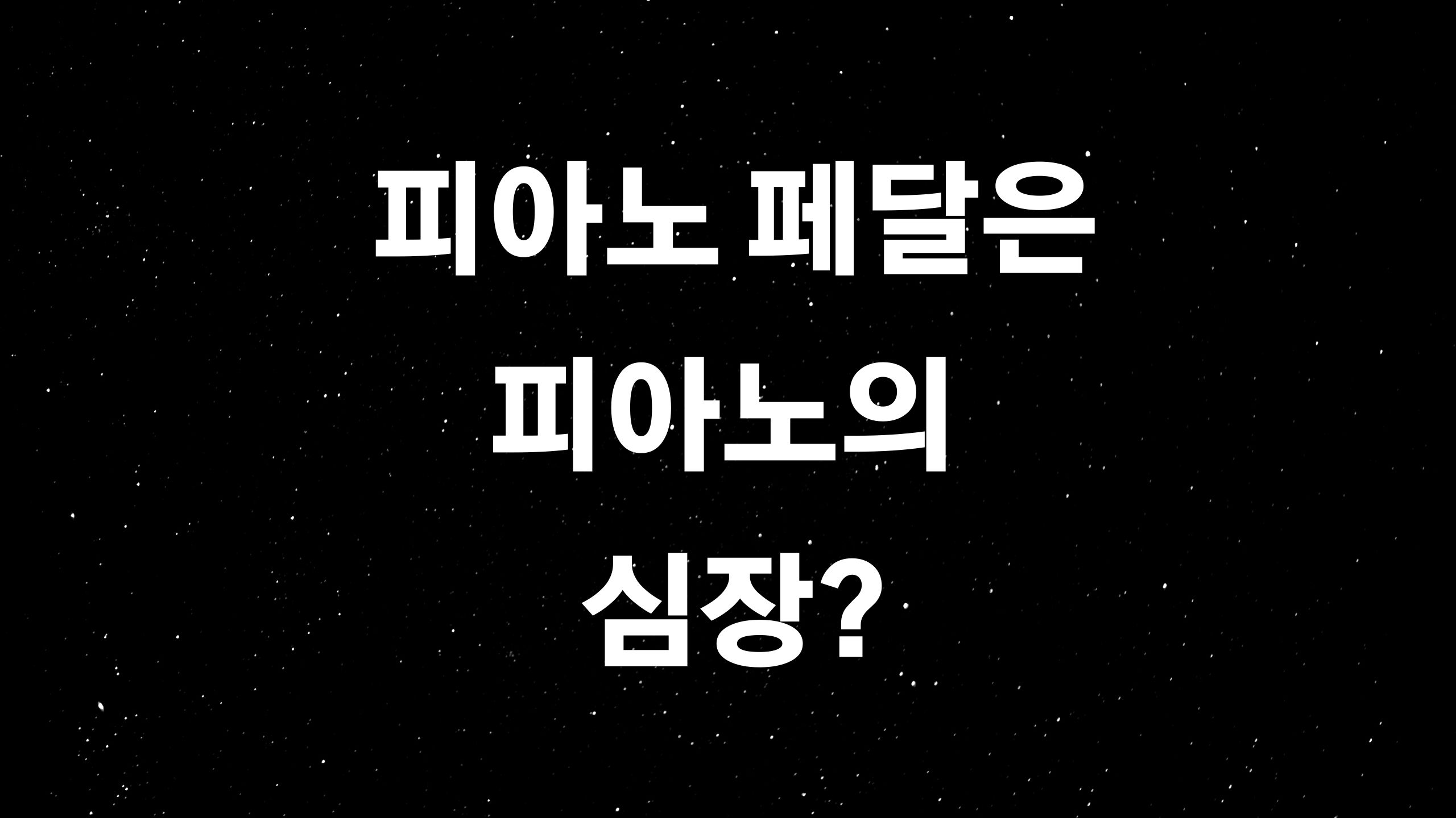  피아노 독학 5 (ft. 피아노 페달의 비밀?)