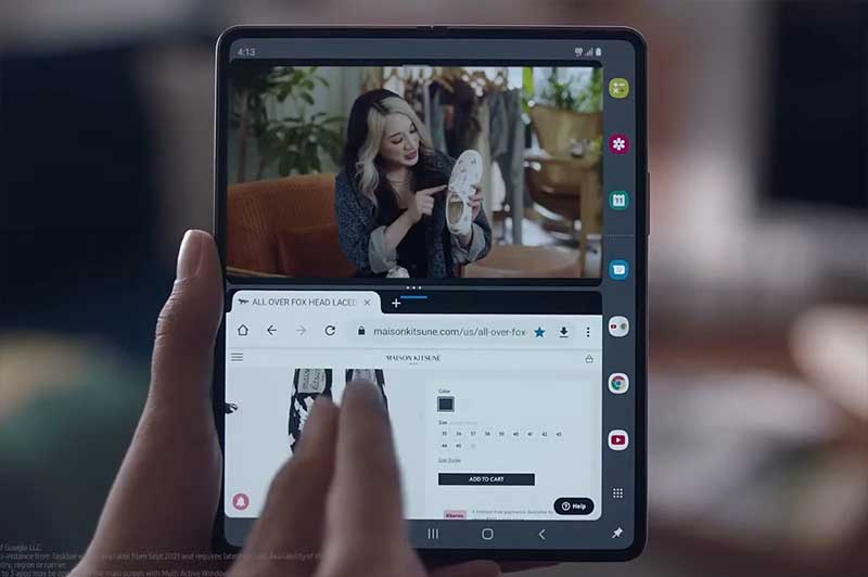 갤럭시 Z 폴드 3 멀티태스킹