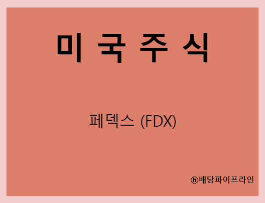  페덱스 (FDX) 주가, 실적, 배당금 전망, 기업분석, 매출, 이익, 1억 투자 시 배당금