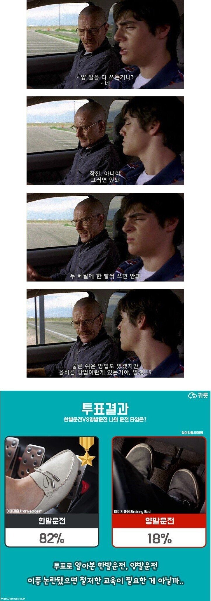  은근히 많은 양발 운전자