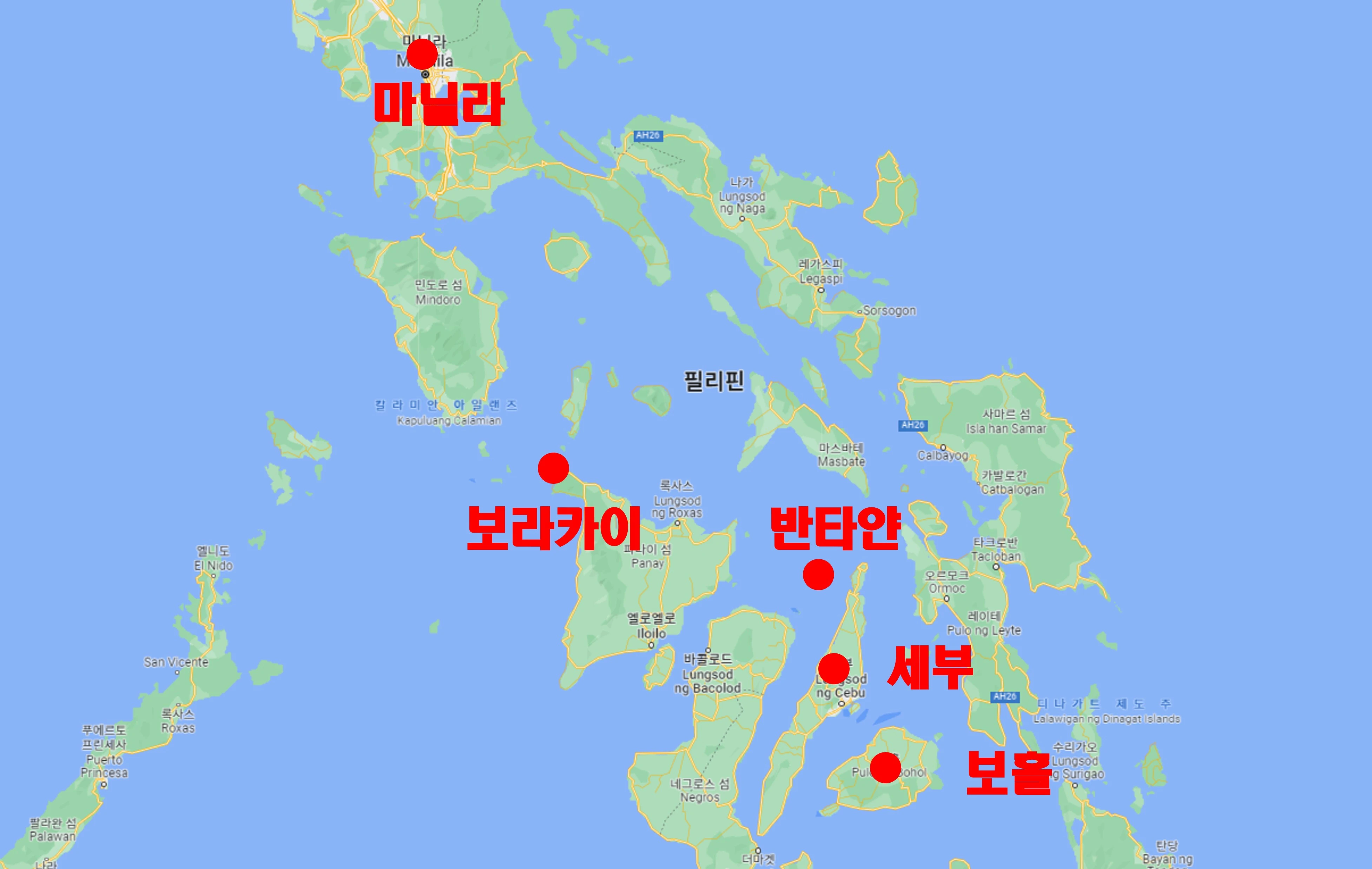 필리핀 지도