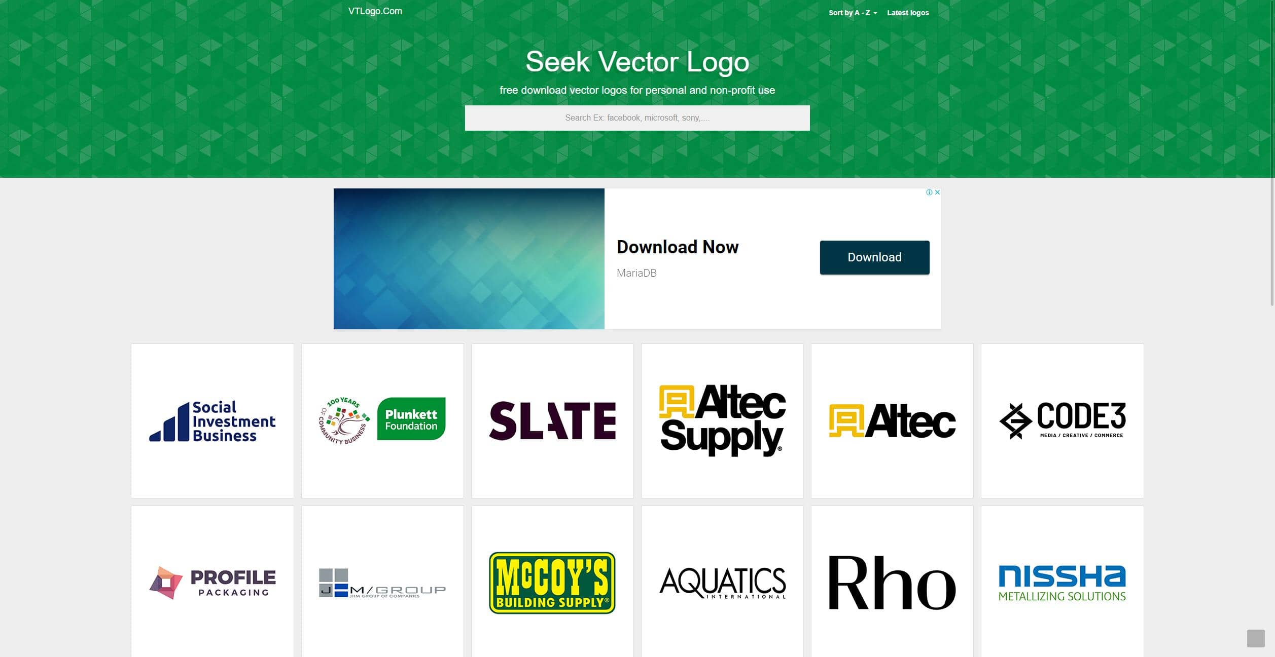 외국의 각종 로고를 쉽게 찾을 수 있는 사이트. VTLogo.com