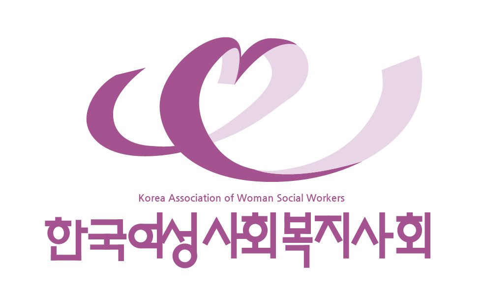 일러스트레이터로 한국여성사회복지사회 로고 패스따는 영상
