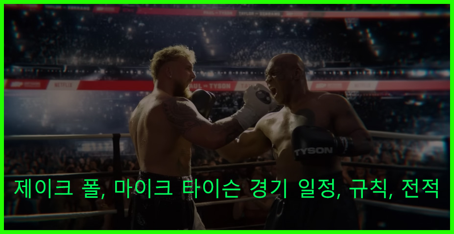 제이크 폴, 마이크 타이슨 경기 일정, 규칙, 전적