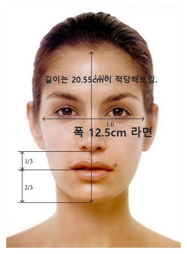  적당한 얼굴 비율은 어떻게 될까요?