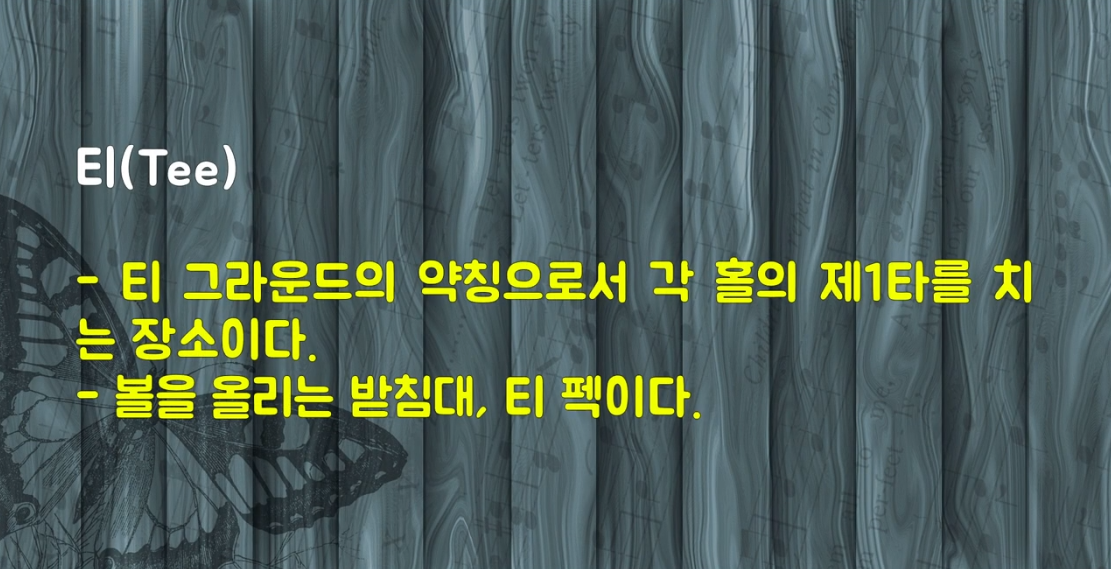  골프용어 229 - 240