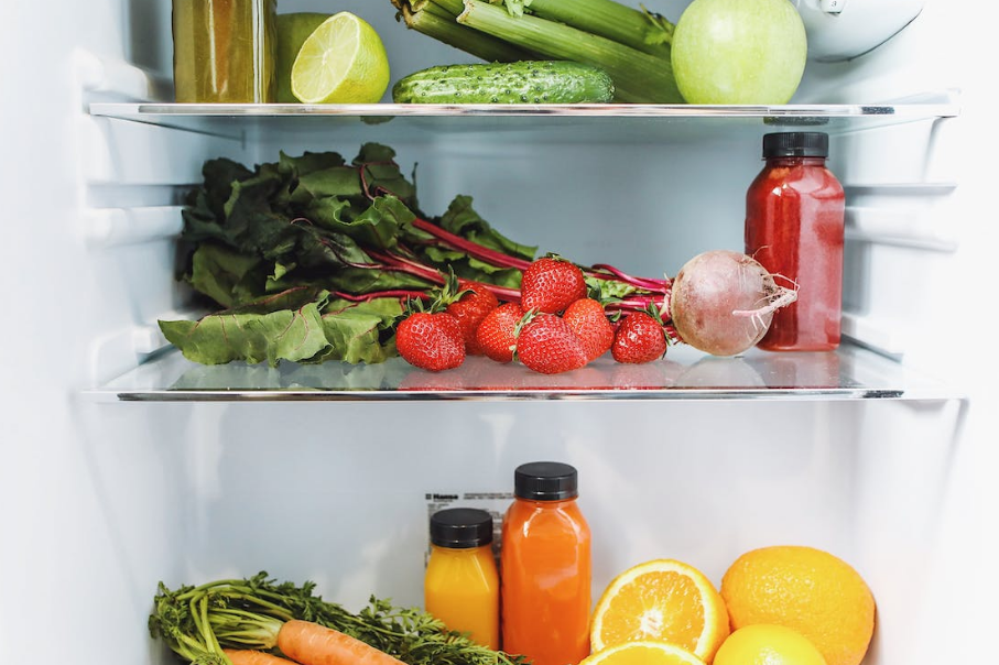 냉장고-냉동실-야채