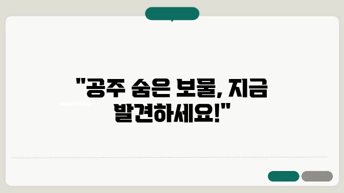 공주 가볼만한 곳 베스트10 (공주 여행지 추천)