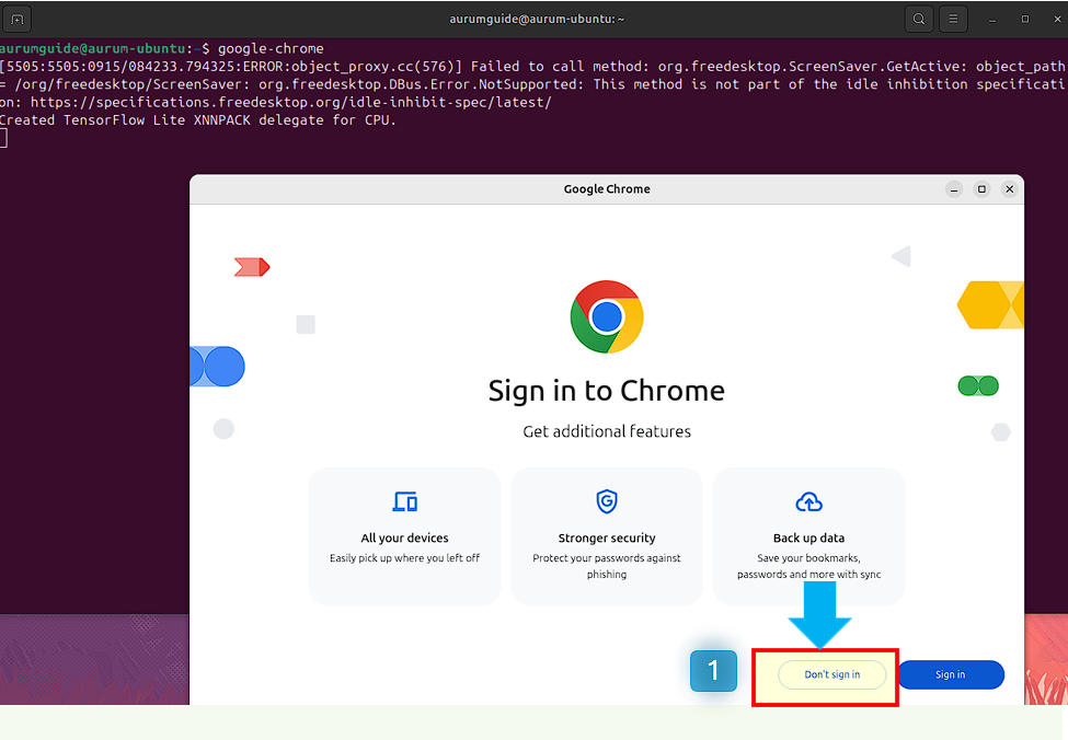 chrome에 로그인은 나중에 해도 무관합니다.