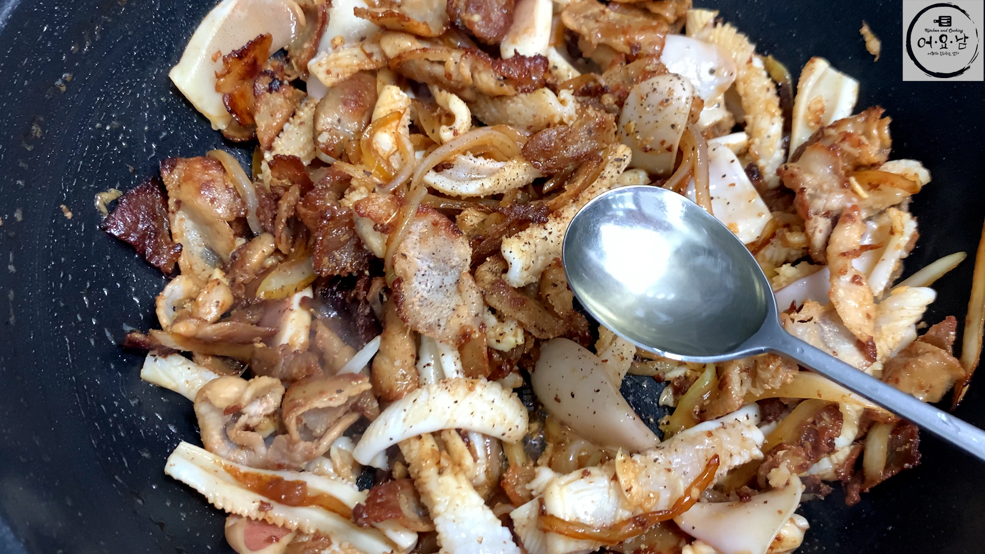 오삼비빔국수_미림넣기