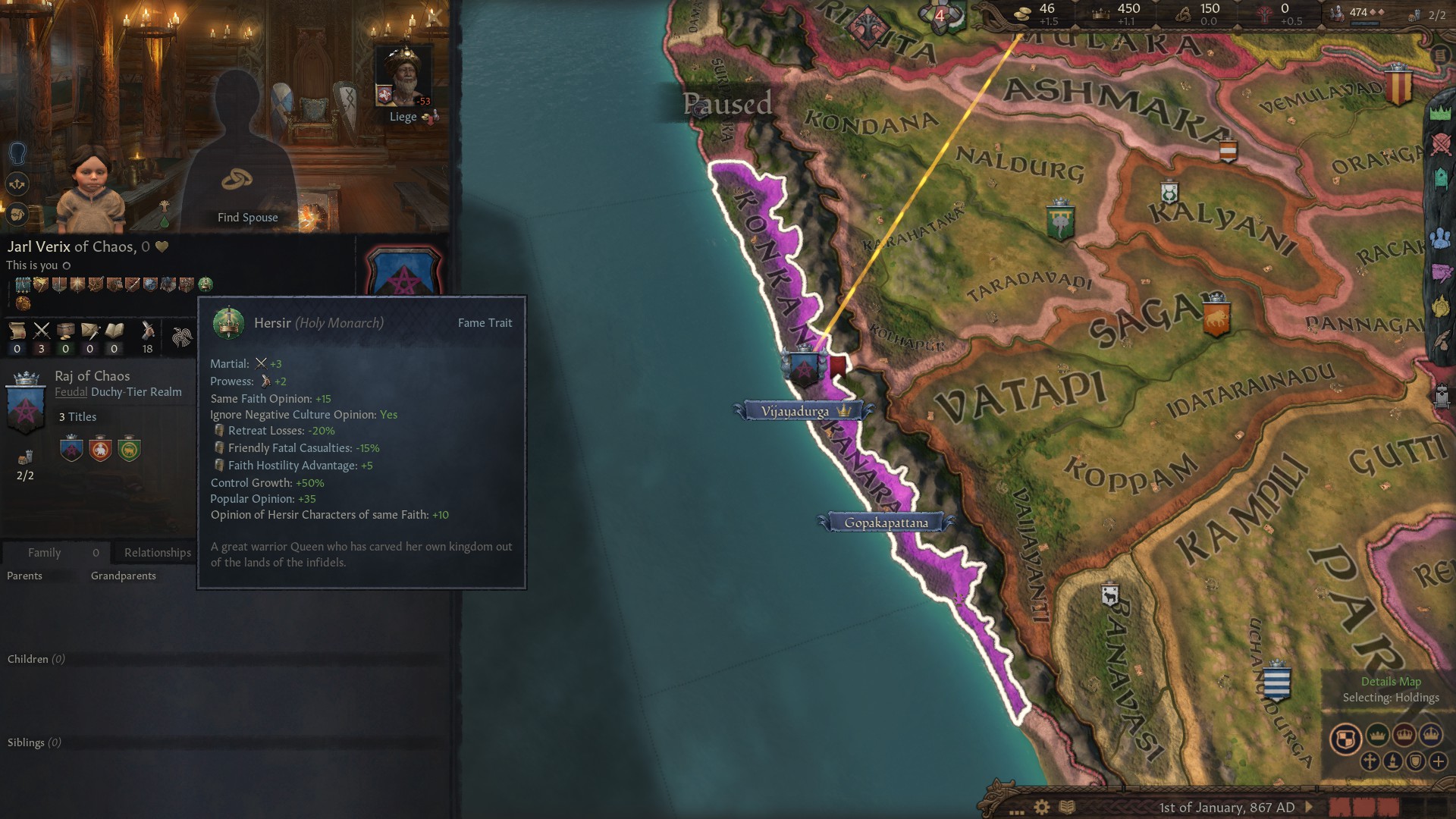  크루세이더 킹즈 3 공략, 가이드 팁, Crusader Kings III 전투