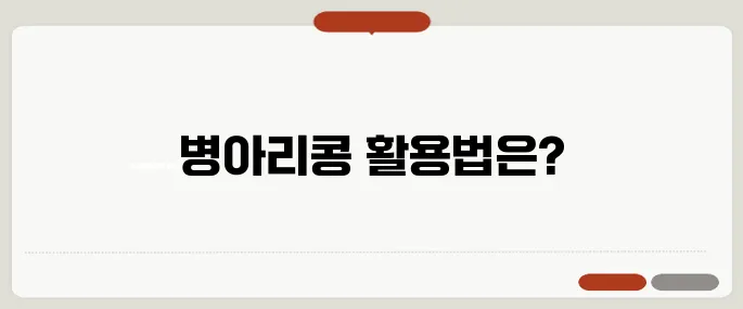 병아리콩 먹는방법 건강식 완성