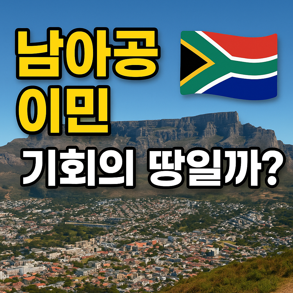 남아공 이민, 기회의 땅일까? 장단점과 현실적인 정착 조건 정리