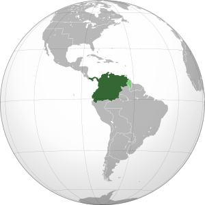 그란 콜롬비아 지도