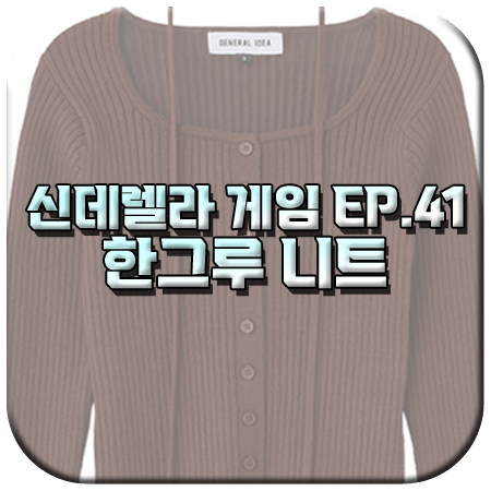 신데렐라 게임 41회 한그루 니트