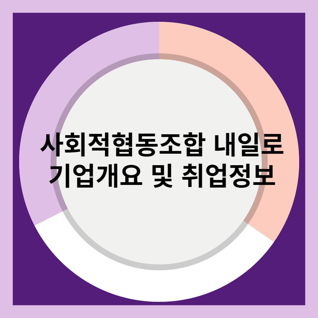 사회적협동조합 내일로