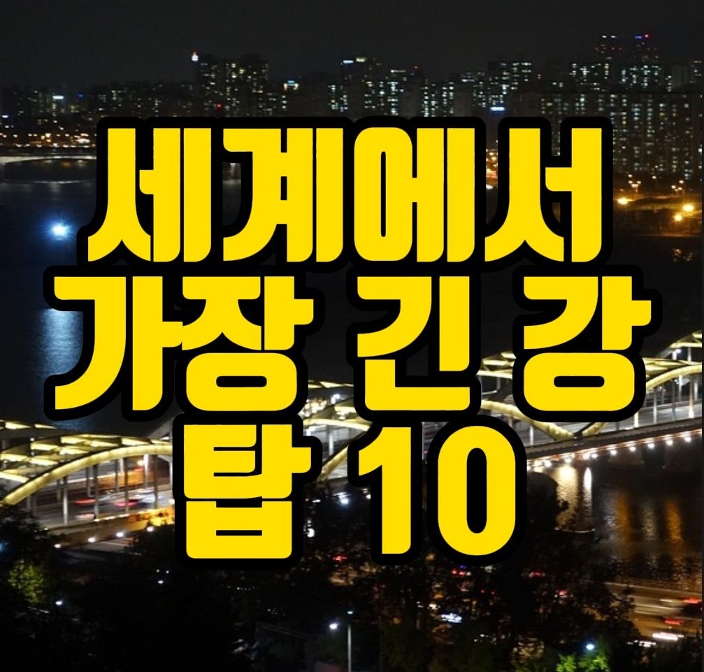  세계에서 가장 긴 강 톱 10!  한강, 낙동강에 몇배야? [상식의왕]