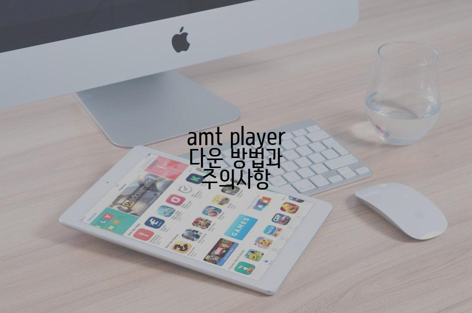 amt player 다운 방법과 주의사항