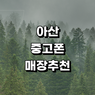아산시 중고폰