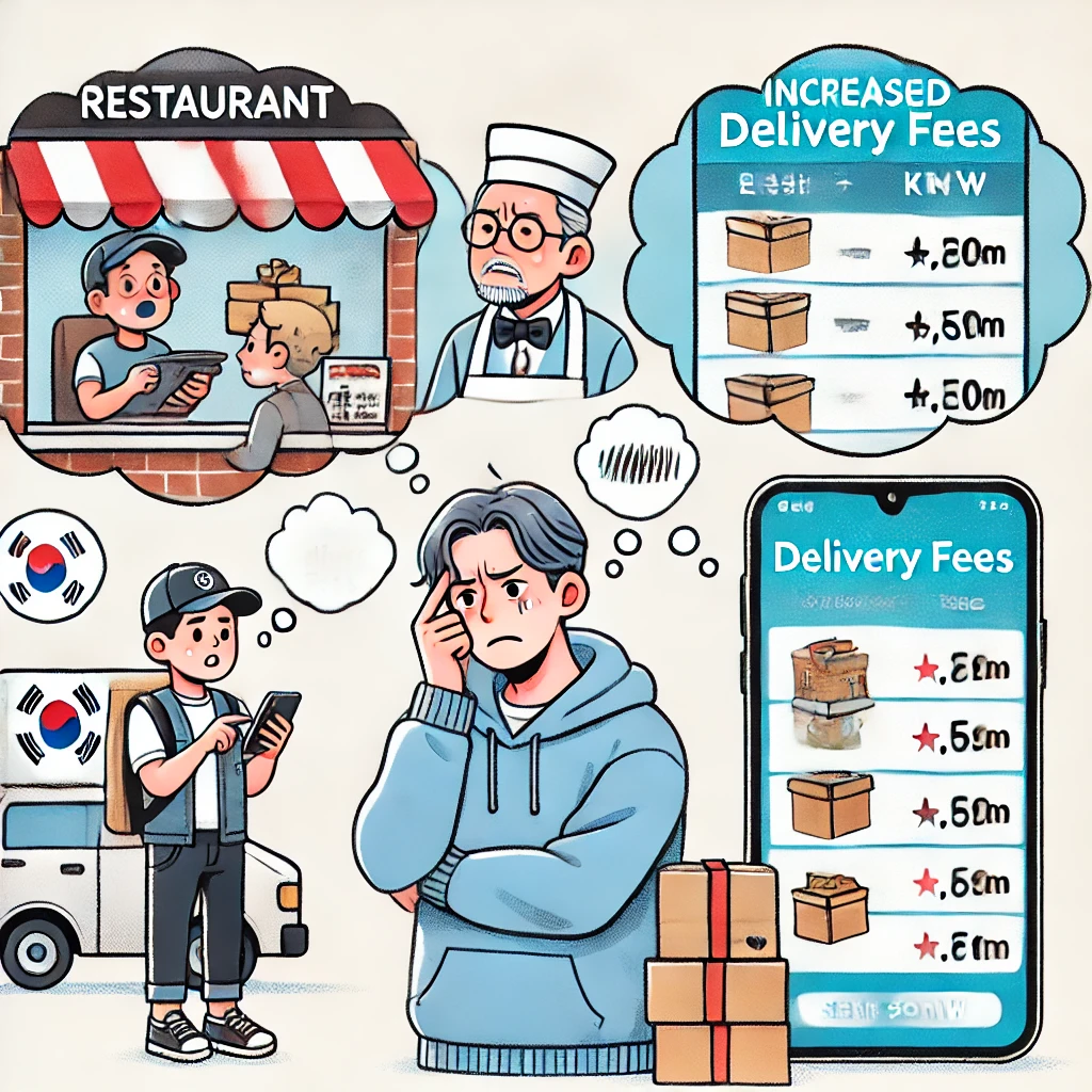 수수료 인상에 대한 점주 및 소비자 반응
