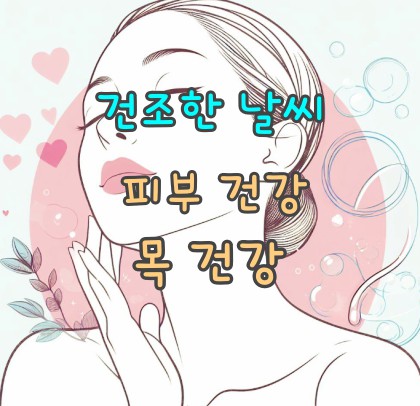  건조한 날씨에 피부, 목건강 지키는 방법, 팁, 음식 알아보기