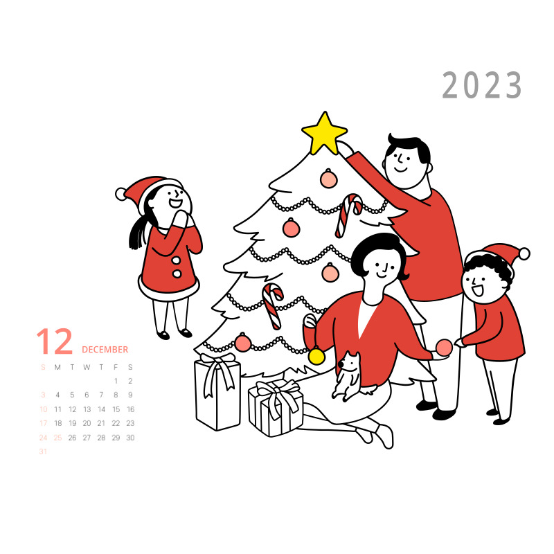 2023년 달력 무료 다운로드 카카오톡 톡캘린더