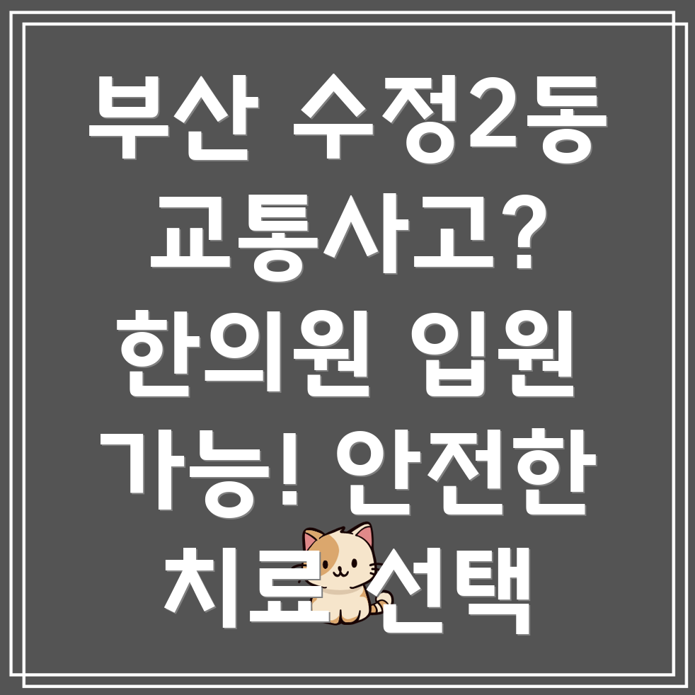 부산 수정2동 교통사고 한의원