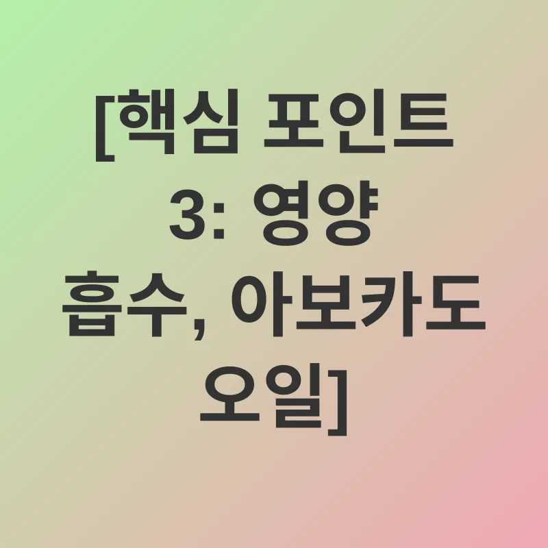 아보카도 오일 효능_3