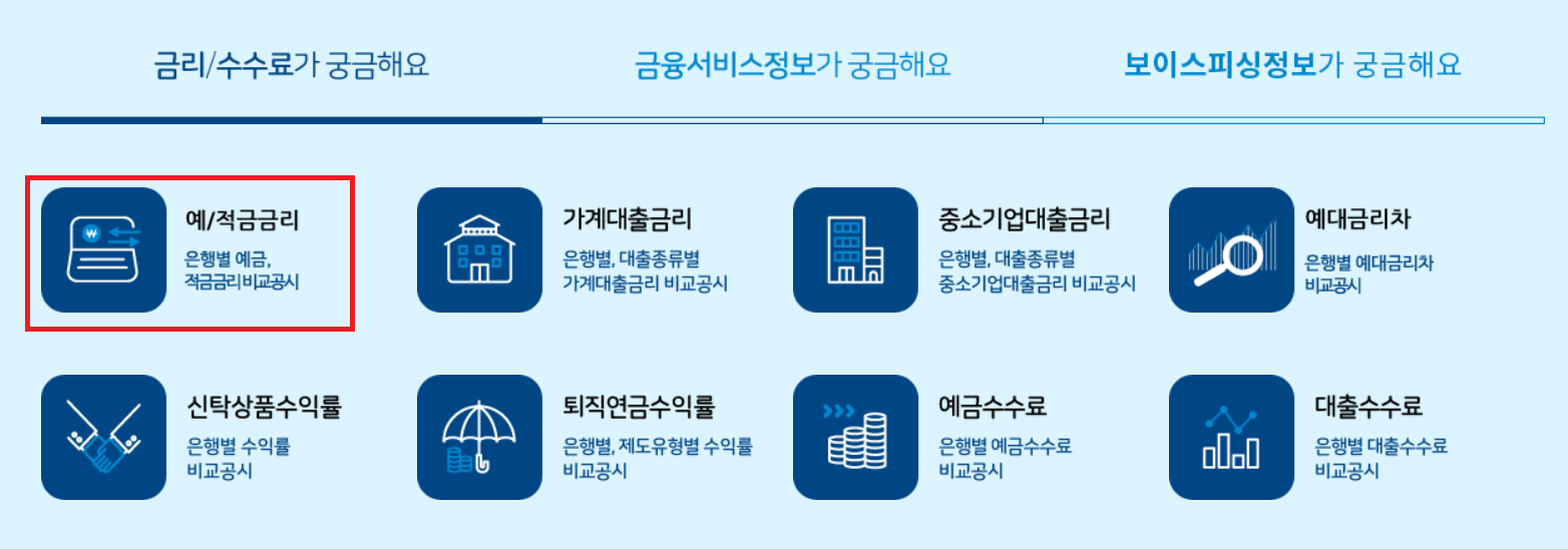  적금금리 높은곳 조회 방법은?(19개 은행사)