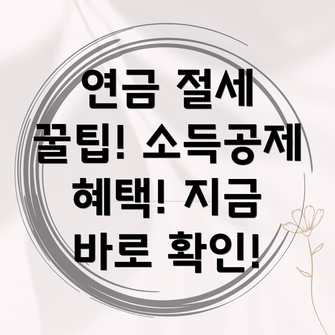 개인연금소득공제