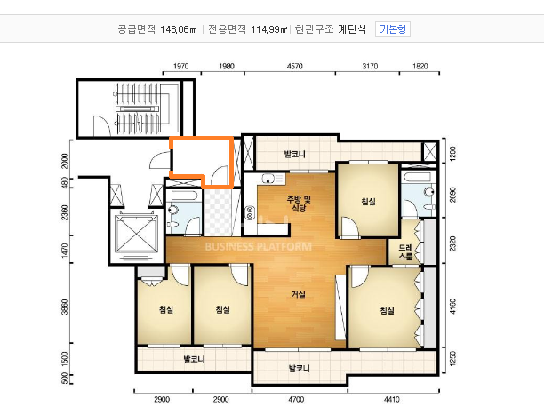 도곡렉슬 43평 평면도 2