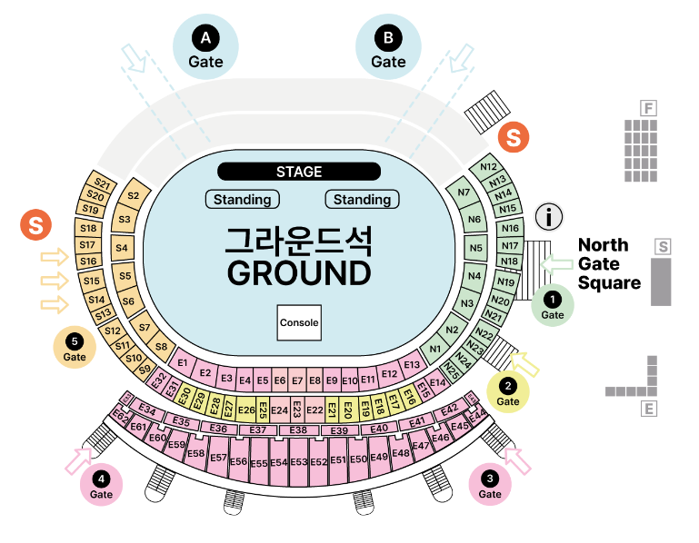 2023 제14회 Incheon K-POP(INK) 잉크 콘서트 좌석배치도