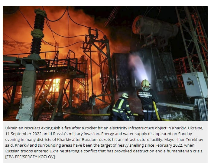 우크라이나 전력 인프라 50% 파괴 Ukraine needs urgent help to counter Putin’s energy infrastructure attacks