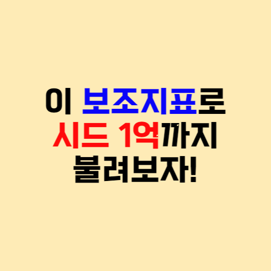 비트코인 차트&#44; 보조지표 공부