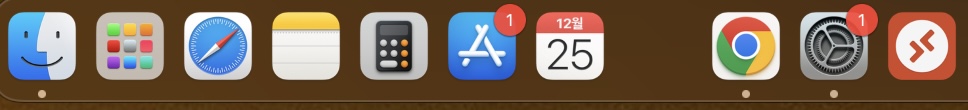 Mac 독 구분선 추가