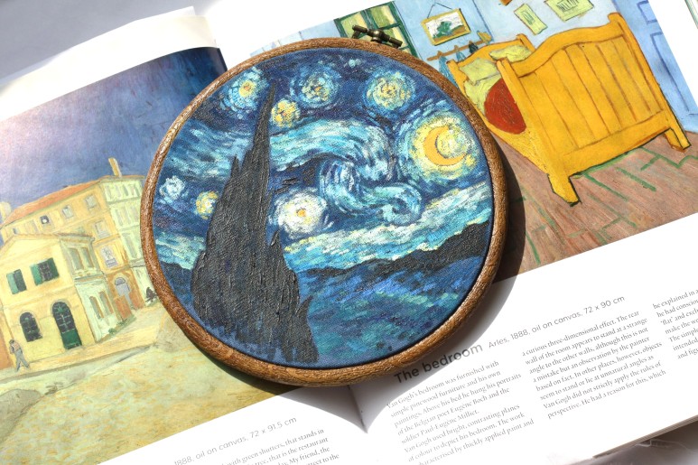 아몬드나무 별이 빛나는 밤 해바라기 인테리어 프레임 잠실 취미미술 아트 블라썸 고흐 아크릴 명화 원데이 클래스 8