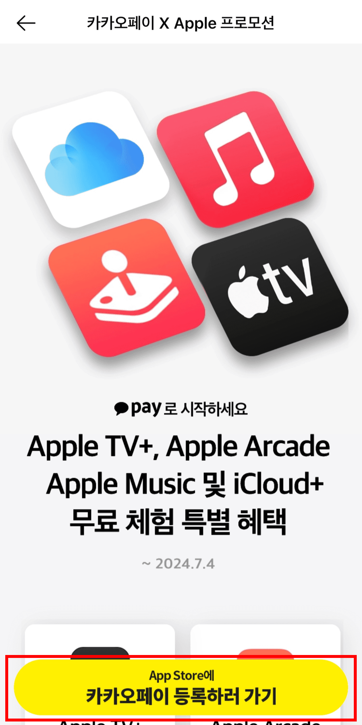 카카오페이 애플