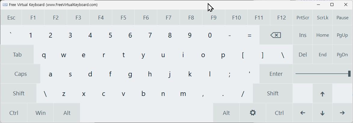 윈도우 free virtual keyboard