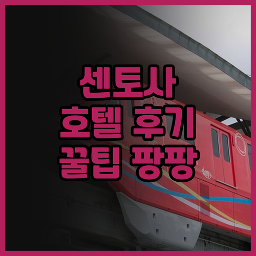센토사 호텔 후기 꿀팁 빌리지 호텔 