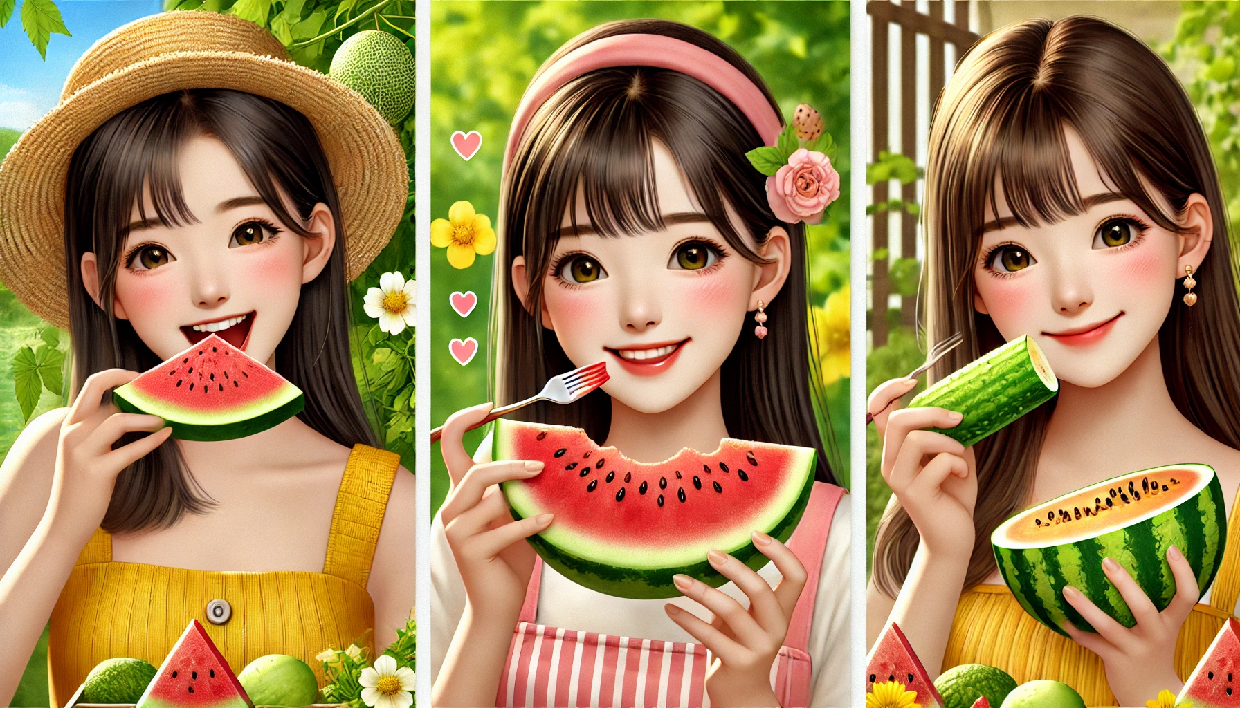 참외, 오이, 수박 영어로 표현