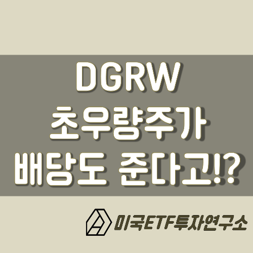  DGRW ETF, 초우량 성장주가 월배당까지 준다고!?