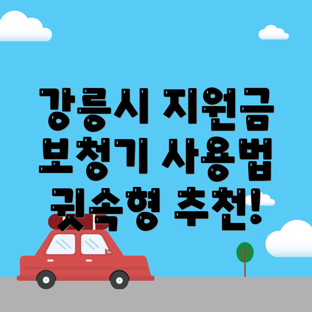 강릉시 보청기 지원금