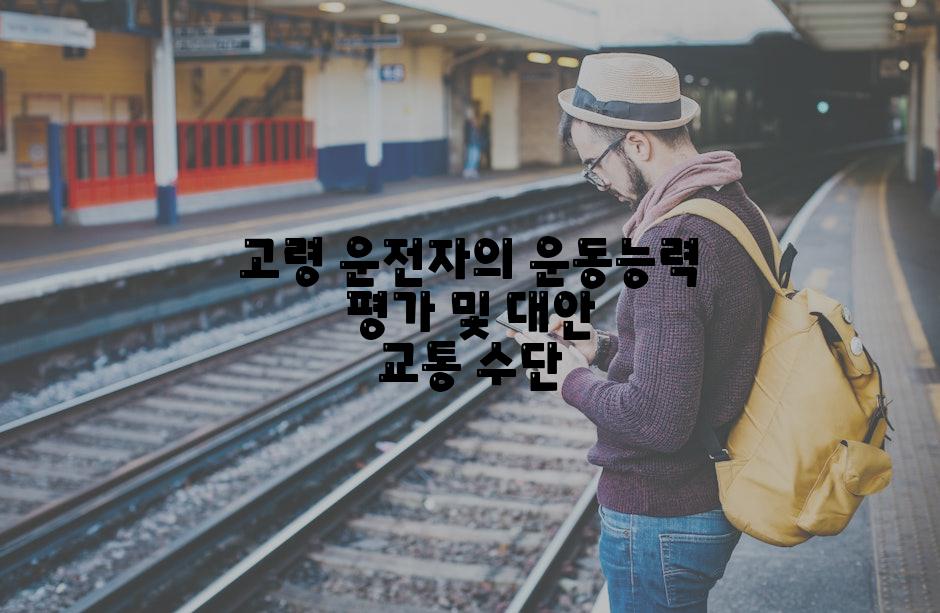 고령 운전자의 운동능력 평가 및 대안 교통 수단