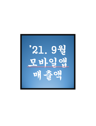 9월 게임사별 모바일앱 매출 공유