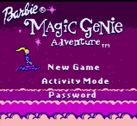  (GBC / USA) Barbie Magic Genie Adventure - 게임보이 컬러 북미판 게임 롬파일 다운로드