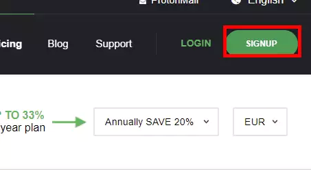 protonVPN-회원가입-버튼