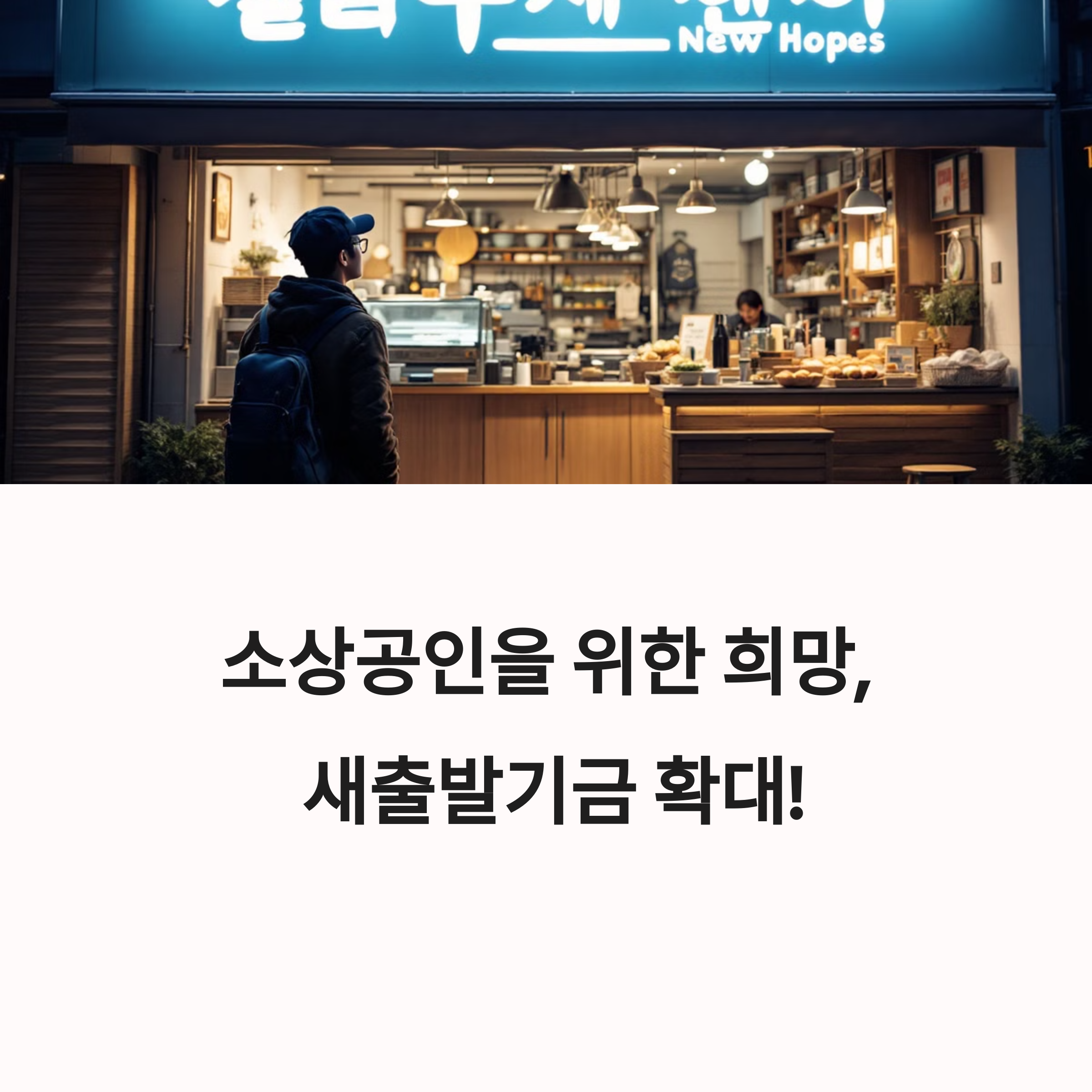 새출발기금, 더 많은 소상공인을 위한 희망의 확대
