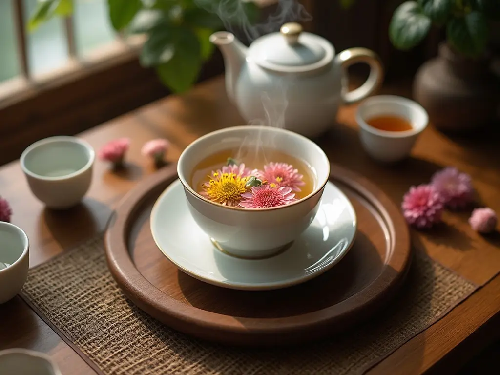 국화차