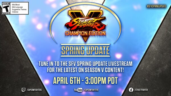  4월 6일 스트리트 파이터 V : 챔피언 에디션 봄 업데이트 실시간 스트리밍